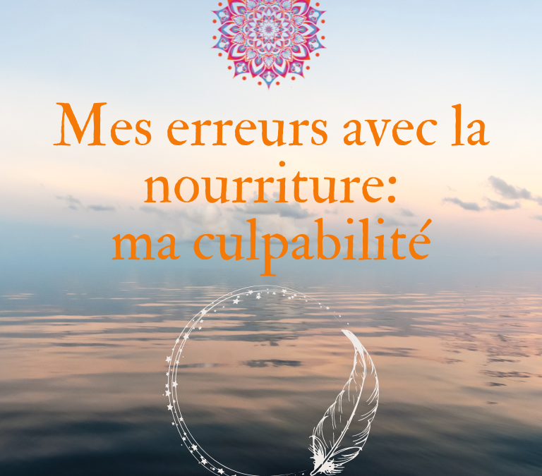 Mes erreurs avec la nourriture: ma culpabilité